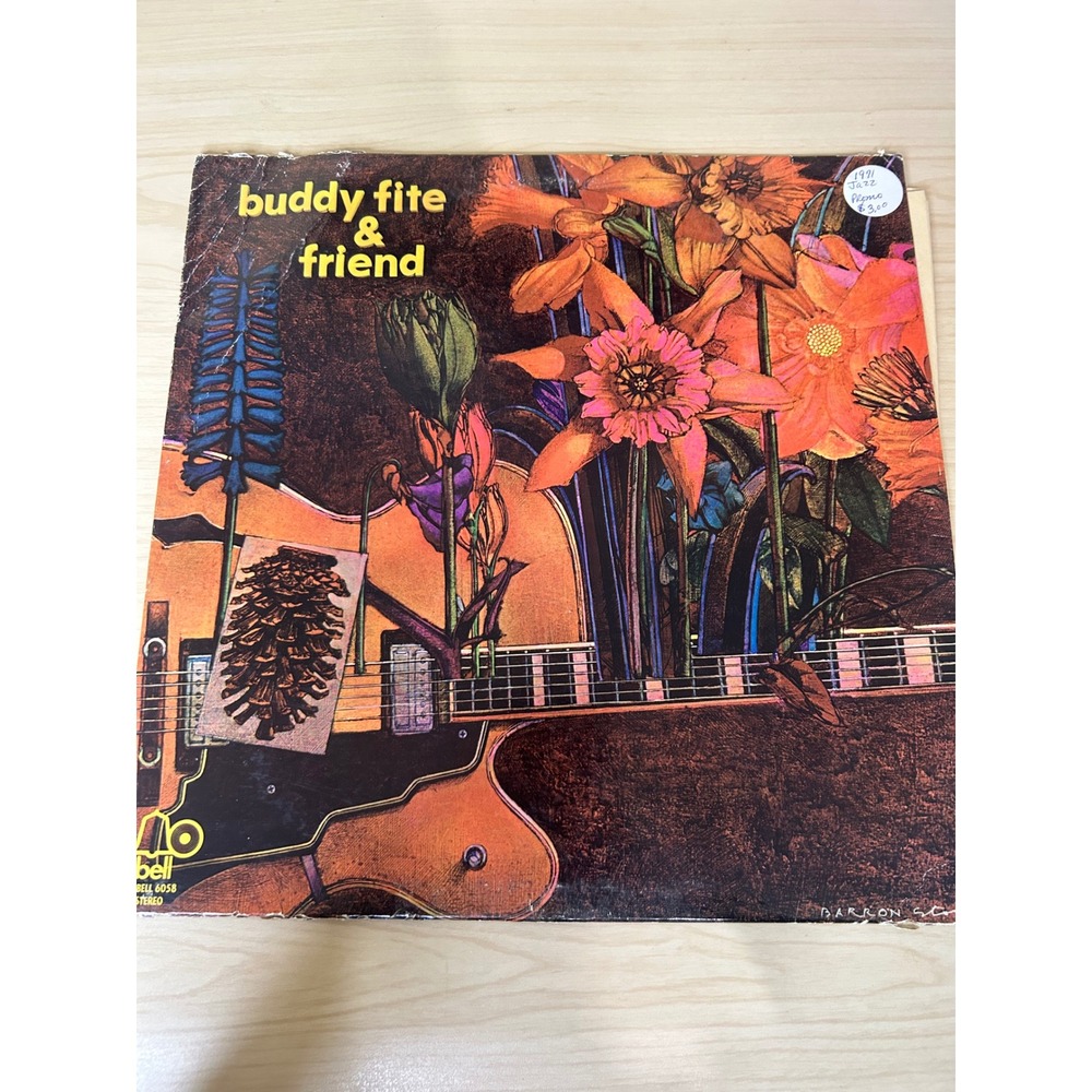 Buddy Fite & Friend Vinyl LP Bell 6058 Promo DJ Copy Jazz Guitar‎ 1971